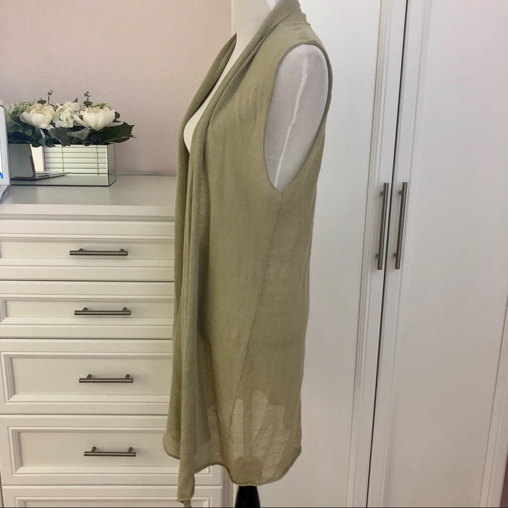 NWOT Cut Loose Vest Blouse / Cover-up Open Tank - Picture 2 of 3